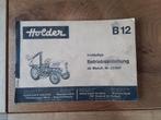 Holder B12 tractor handleiding, Ophalen of Verzenden