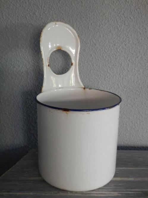 Bijzondere emaillen pot, Antiek en Kunst, Antiek | Emaille, Ophalen of Verzenden