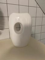 Witte Design Vaas, Ophalen, Wit, Aardewerk of Porselein, Zo goed als nieuw