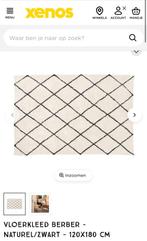 Tapijt Xenos naturel/beige + zwart 120x180 cm, Huis en Inrichting, Stoffering | Tapijten en Kleden, Ophalen, Gebruikt, 150 tot 200 cm