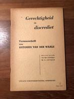 NSB Gerechtigheid in discrediet. Verweerschrift door Anto-, Verzenden, Antonius van der Waals, Overige onderwerpen, Tweede Wereldoorlog