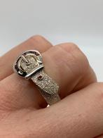 K49 Prachtige zilveren ring gesp maat 21, Sieraden, Tassen en Uiterlijk, Ringen, Ophalen of Verzenden