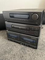 Onkyo stereotoren Radio Cd speler, Dubbele cassettedek Retro, Cd-speler, Gebruikt, Microset, Ophalen