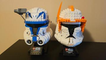 Lego Star Wars helmen Captain Rex en Clone Commander Cody beschikbaar voor biedingen