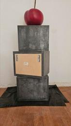 Zinken wandshowblokken 3x, Ophalen, Minder dan 50 cm, Zo goed als nieuw, Minder dan 50 cm