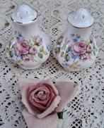 Royal Albert, Moss Rose, peper en zoutstel, roze roosjes, -, -, Overige typen, Ophalen of Verzenden