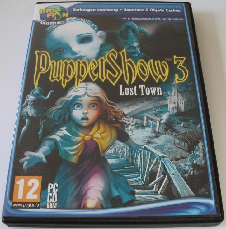 PC Game *** PUPPETSHOW 3 *** Lost Town, Spelcomputers en Games, Games | Pc, Zo goed als nieuw, Puzzel en Educatief, 1 speler, Vanaf 12 jaar