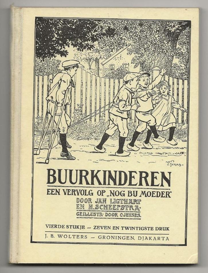 Buurkinderen 4, tekeningen van C. Jetses (1952), Boeken, Kinderboeken | Jeugd | onder 10 jaar, Gelezen, Ophalen