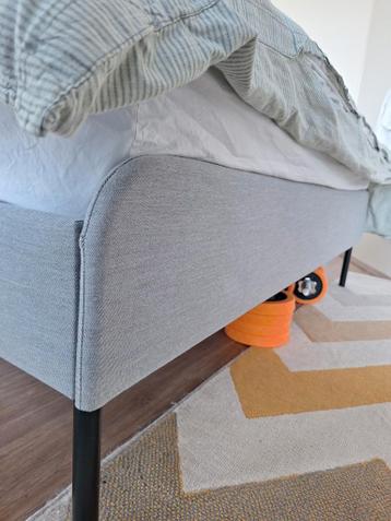 Ikea Slattum Bedframe 140x200 light grey - afbeelding 4