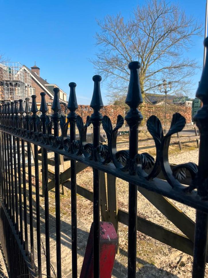 Sierhekwerk poort massief en gepoedercoat!, Tuin en Terras, Tuinhekken en Hekwerk, Zo goed als nieuw, Sierhekwerk, IJzer, Ophalen of Verzenden