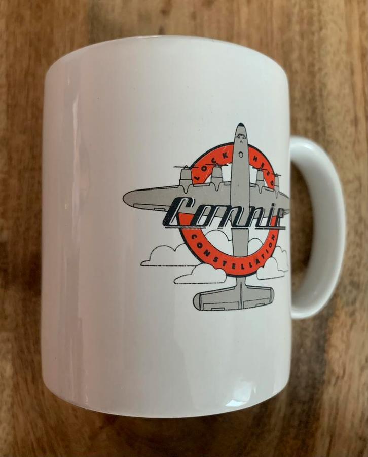 Conny: LockHeed Constellation Beker/Mok, Verzamelen, Luchtvaart en Vliegtuigspotten, Ophalen of Verzenden
