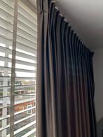 Mooie overgordijnen - Zo goed als nieuw!, Bruin, 200 cm of meer, Cluster styl, de stof is iets van glans in , prachtige stof, Ophalen of Verzenden
