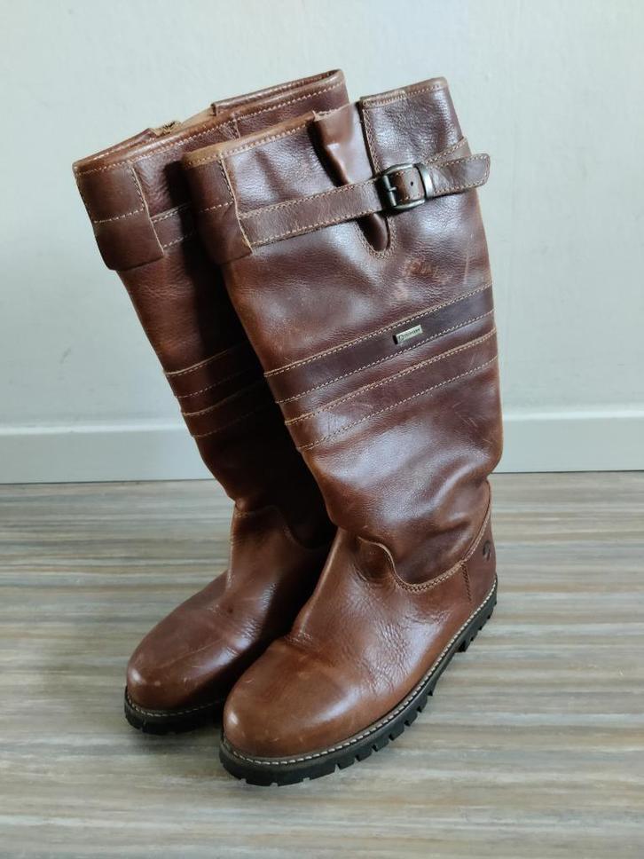 Hoge wolgevoerde leren laarzen van merk Travelin maat 38, Kleding | Dames, Schoenen, Zo goed als nieuw, Hoge laarzen, Bruin, Ophalen of Verzenden