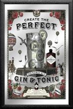 Hendricks Gin en Tonic reclame spiegel wanddeco cafe deco