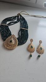 Ketting en oorbellen Marokkaanse set, Ophalen of Verzenden, Zo goed als nieuw, Overige materialen