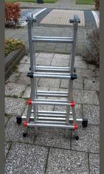 Telescopische ladder/ ladder/ trap, Doe-het-zelf en Verbouw, Ladders en Trappen, Ophalen, Gebruikt, 2 tot 4 meter