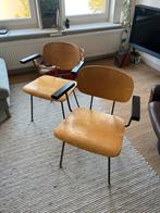 2 Gispen 216 Stoelen - Wim Rietveld Design, Ophalen, Gebruikt, Twee, Grijs