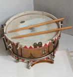 Antieke trommel met stokken van der Glas trommelfabriek, Ophalen of Verzenden, Overige soorten, Overige gebieden, Overige typen