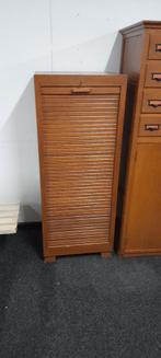 Eiken roldeur en eiken archiefkast, Ophalen, Nvt., Gebruikt, 100 tot 150 cm