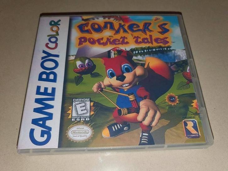 Conker's Pocket Tales Game Boy Color GBC Game Case, Spelcomputers en Games, Games | Nintendo Game Boy, Zo goed als nieuw, Avontuur en Actie
