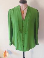 Tara Jarmon groene zijden blouse mt. 40, Maat 38/40 (M), Tara Jarmon, Ophalen of Verzenden, Zo goed als nieuw