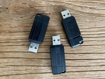 ***Verbatim*** USB-sticks – 8GB per stuk - NIEUW - 3 stuks beschikbaar voor biedingen