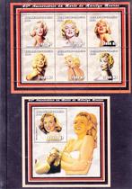 Marilyn Monroe 2 blokken Mozambique (974), Overige thema's, Verzenden, Postfris