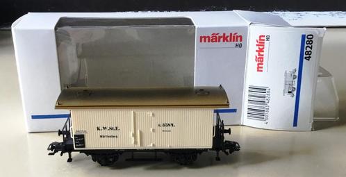 MäRKLIN H0 # 48280 BIERWAGEN PLATDAK K.W.St.E 98/99 N in OVP, Hobby en Vrije tijd, Modeltreinen | H0, Nieuw, Wagon, Wisselstroom