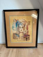 Schilderij lijst met toetanchamon afbeelding / poster / foto, Ophalen of Verzenden, Zo goed als nieuw, 50 tot 75 cm, 50 tot 75 cm