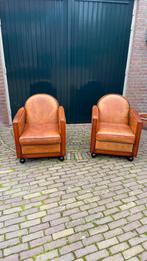 Set art deco fauteuils van schapenleer., Ophalen