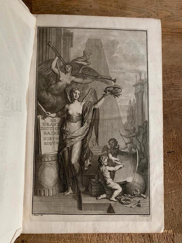 Moreri Grand dictionnaire historique 1702 4 delen compleet, Antiek en Kunst, Antiek | Boeken en Bijbels, Ophalen of Verzenden