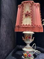 Saksisch porselein lampvoet met kap, 25 tot 50 cm, Verzenden, Nieuw, Overige vormen