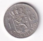 1 Gulden 1954 Zeer Mooi, Postzegels en Munten, Munten | Nederland, 1 gulden, Koningin Juliana, Verzenden, Zilver