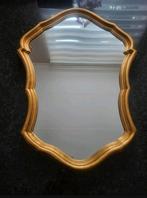 grote vintage gouden spiegel, Antiek en Kunst, Ophalen of Verzenden, Ovaal