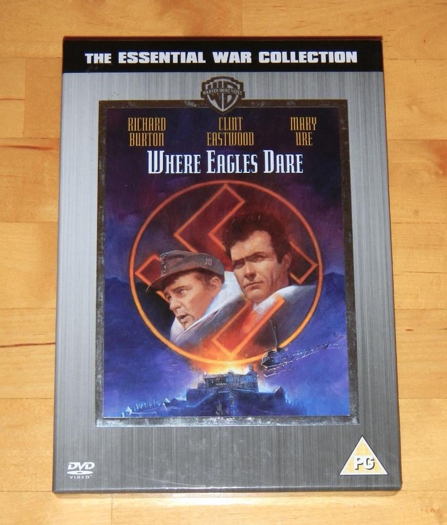 dvd - Where Eagles Dare - Clint Eastwood Richard Burton WWII, Alle leeftijden, Ophalen, Gebruikt