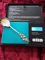 Zilveren Zuikerlepel met Roos, 800,Lepel, Antiek en Kunst, Antiek | Bestek, Ophalen of Verzenden