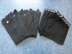 5 sets echt zwart jongens ondergoed(5 hemd, 5 shorts) maat M, Ophalen of Verzenden, Zwart, Hemd