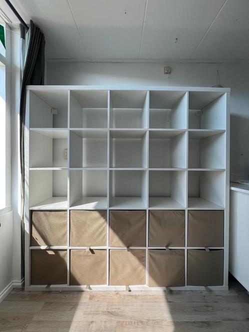 IKEA Kallax kast 5x4 met 12 opbergboxen – 18239182 cm, Huis en Inrichting, Kasten | Stellingkasten, Zo goed als nieuw, Ophalen