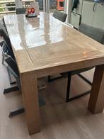 Houten eettafel, Huis en Inrichting, Tafels | Eettafels, Ophalen, Eikenhout, 200 cm of meer, 50 tot 100 cm
