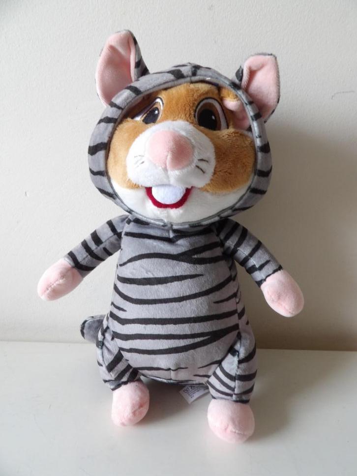 nieuw met kaartje AH knuffel hamster in gestreepte kat onesi, Kinderen en Baby's, Speelgoed | Knuffels en Pluche, Nieuw, Overige typen