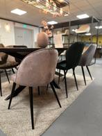6x stoel- 6x eetkamerstoel velvet - 6x kuipstoel velours, Ophalen, Nieuw, Stof, Vijf, Zes of meer stoelen