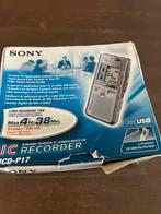 Sony Voice recorder ICD-P17, Audio, Tv en Foto, Overige Audio, Tv en Foto, Gebruikt, Ophalen of Verzenden, Voice recorder