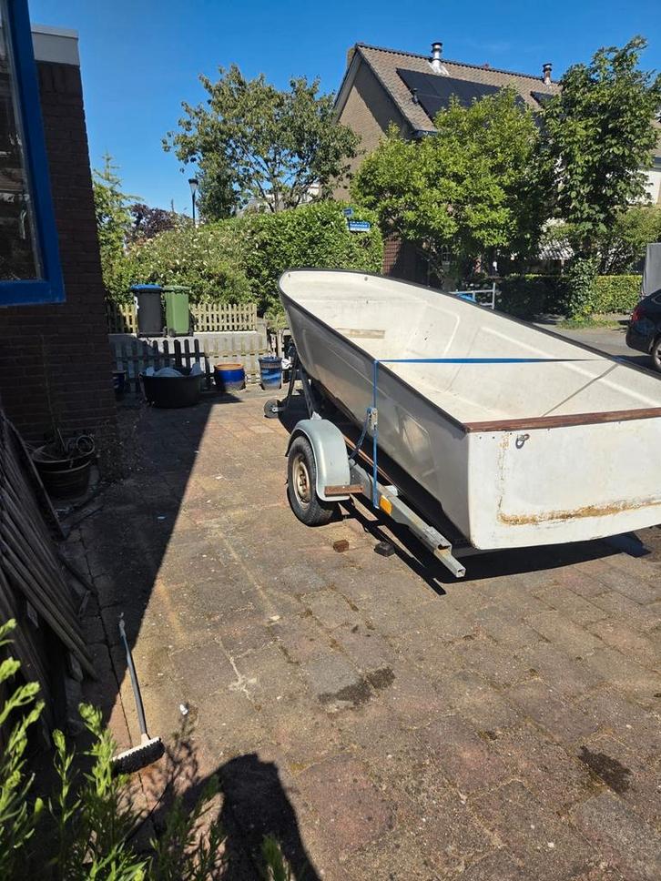 Boot met trailer, Watersport en Boten, Bootonderdelen, Gebruikt, Overige typen, Motorboot, Ophalen