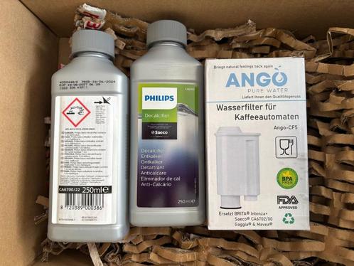 Philips CA6700 ontkalkmiddel (2 x 250 ml) + Waterfilter, Witgoed en Apparatuur, Koffiemachine-accessoires, Nieuw, Ophalen of Verzenden