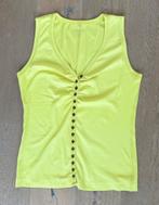Marccain Sports limegroen gilet/tanktop mt knoopjes N4/mt 40, Maat 38/40 (M), Ophalen of Verzenden, Zonder mouw, Gedragen