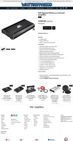 ESX Signum SXE250.4 4 kanaals versterker 4 x 250W RMS, Audio Design, Nieuw, Am Breilingsweg 3, 76709 Kronau, Duitsland, Ophalen of Verzenden
