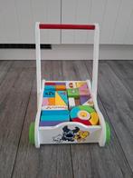 Woezel en Pip loopwagen met blokken, Ophalen of Verzenden, Gebruikt