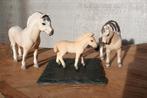 Schleich Fjordenpaardenfamilie - 13753, 13754, 13755 Fjorden, Ophalen of Verzenden, Zo goed als nieuw, Paard, Beeldje of Figuurtje