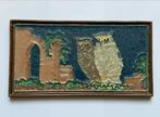 Cloisonne tegel Porceleyne Fles uilen bij ruine, Antiek en Kunst, Ophalen of Verzenden
