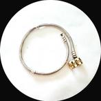 Pandora Armband 19 cm met 14k gouden sluiting 590702HG, Ophalen of Verzenden, Zo goed als nieuw, Zilver, Zilver